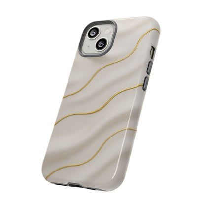 Elegant Gold Wave Tough iPhone Case