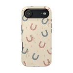 Prairie Horseshoes MagSafe Phone Case, glossy iPhone 17 Air, rear view