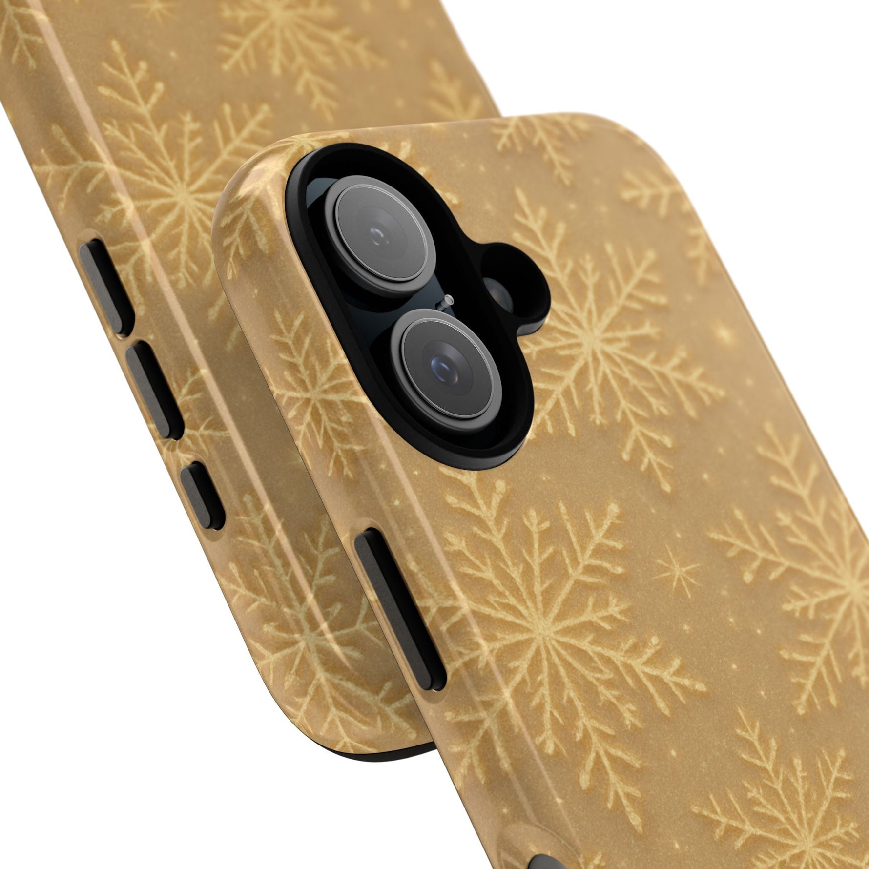 Golden Snowflake Holiday iPhone Case  Shamo's