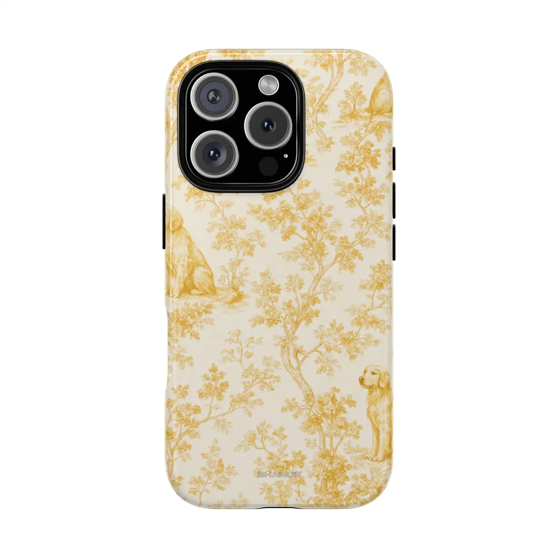 Golden Retriever Pattern Phone Case — Impact Resistant Tough Cases