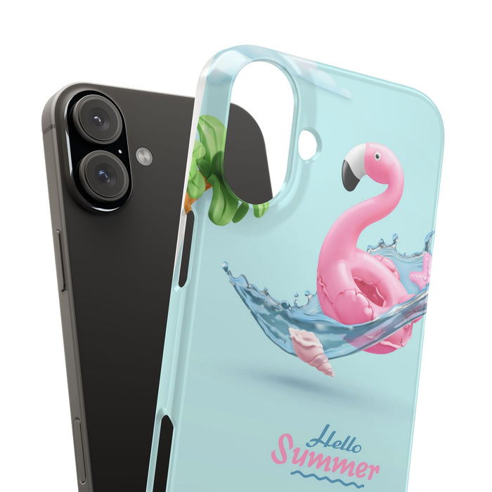 Slim Phone Cases with Hello Summer design