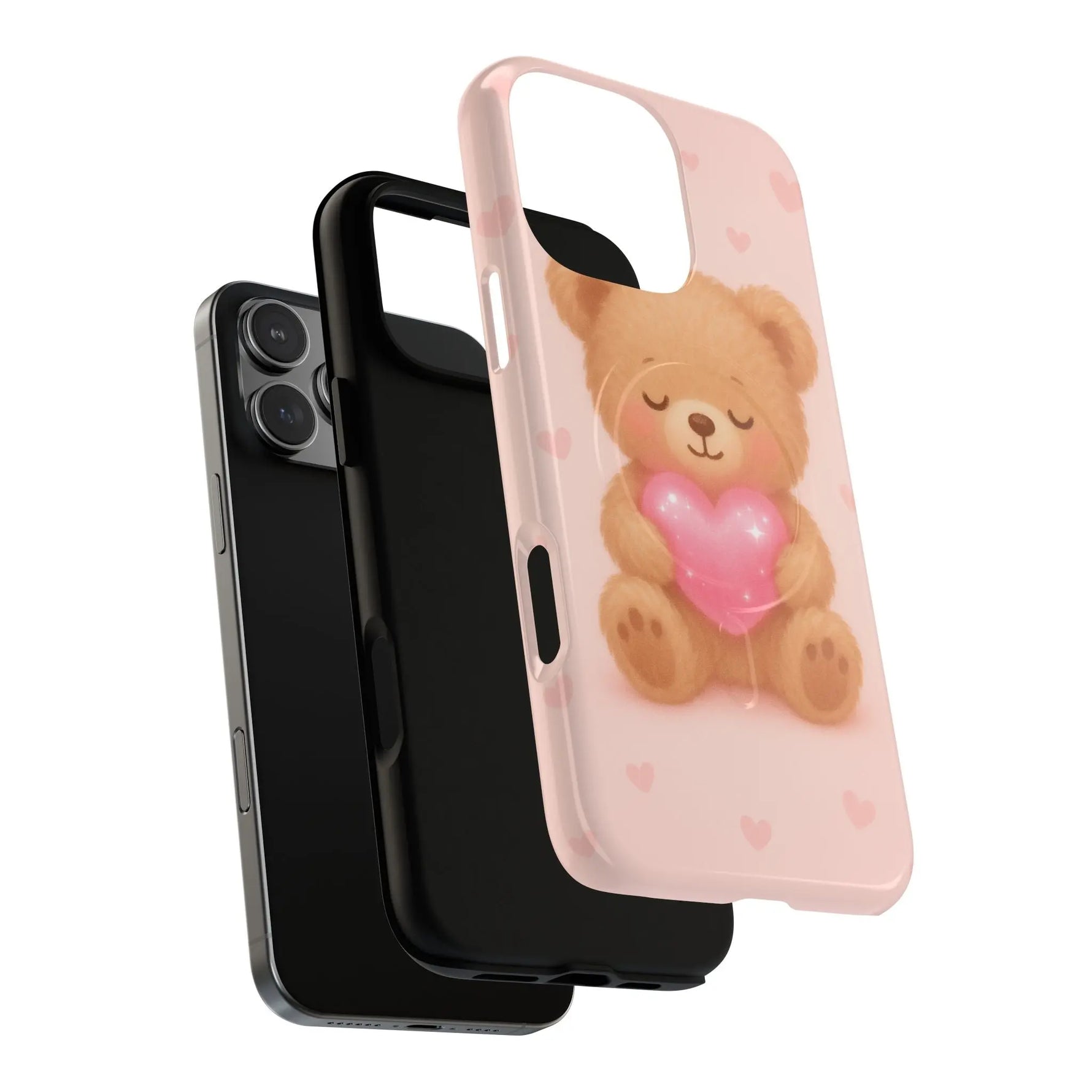 Heart Hug Teddy Bear iPhone Case – with MagSafe  Shamo's