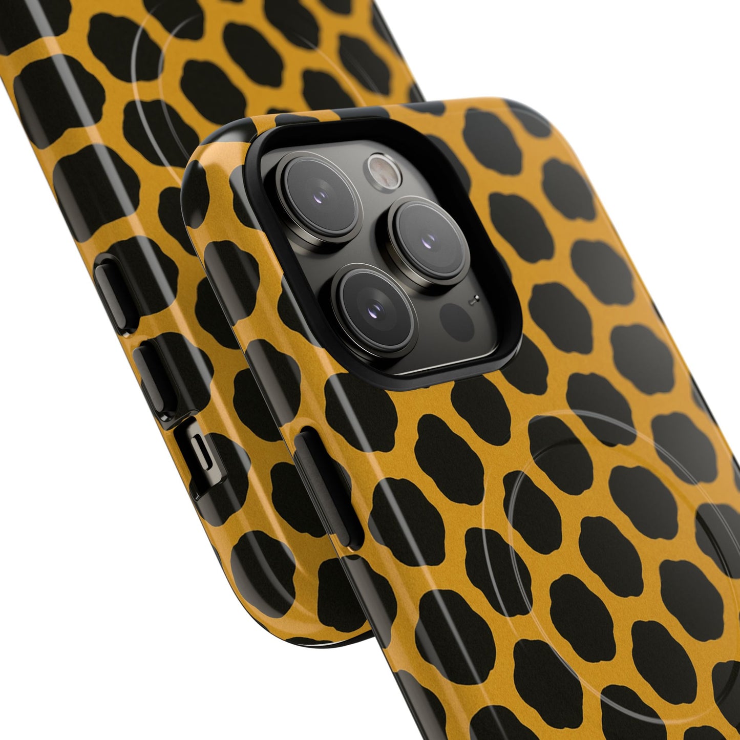 Stylish Leopard Pattern Magnetic iPhone Case | Compatible with MagSafe