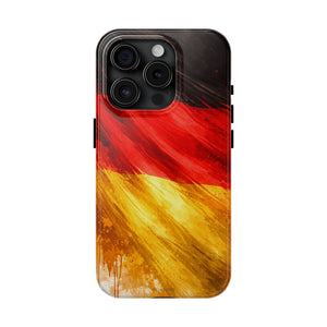 German Flag Tough Phone Case - iPhone 15 Pro - Shamo's