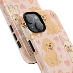 Puppies & Hearts iPhone Case compatible with MagSafe - Shamo's