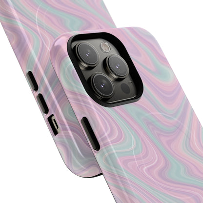Colorful Marble Pastel Swirl iPhone Case | MagSafe