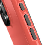 Coral Flame (Red) Solid Color MagSafe Compatible Impact-Resistant iPhone Case | Slim Magnetic Protective Cover