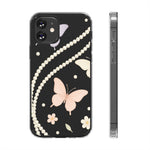 Butterfly Pearl Impact-Resistant Clear iPhone Case - iPhone 12 / Without gift packaging - Shamo's