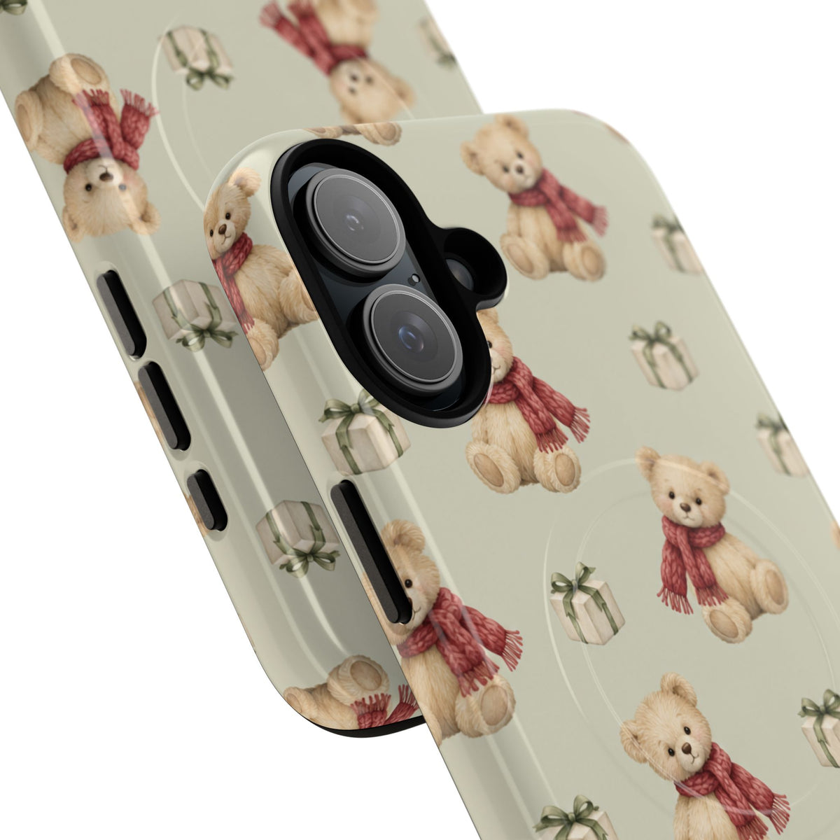 Teddy Bear on Holidays iPhone Magnetic Case with MagSafe