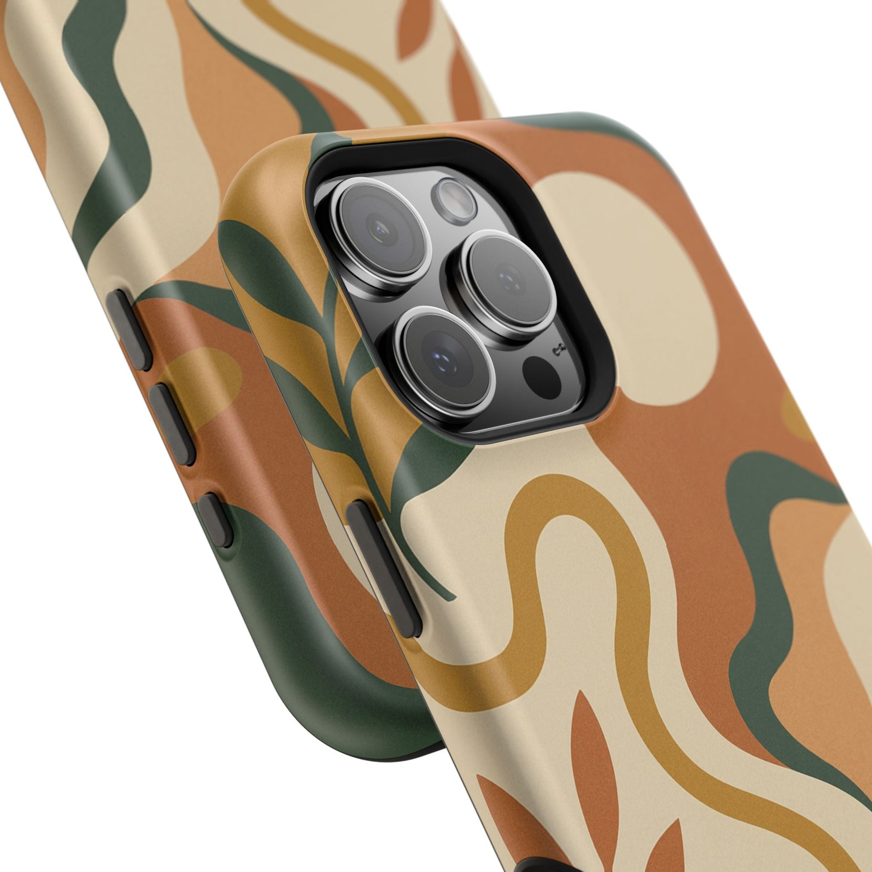 Abstract Earth-Tone Impact iPhone Case — MagSafe  Shamo's