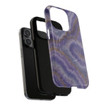 Purple Agate Marble iPhone Case with MagSafe - Shamo's
