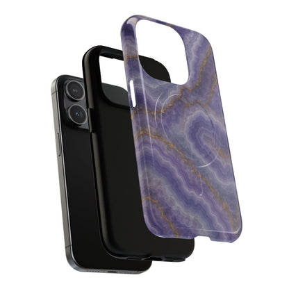 Purple Agate Marble iPhone Case with MagSafe - Shamo's
