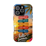 Hello Summer Phone Case — Tropical Beach MagSafe Impact-Resistant Case