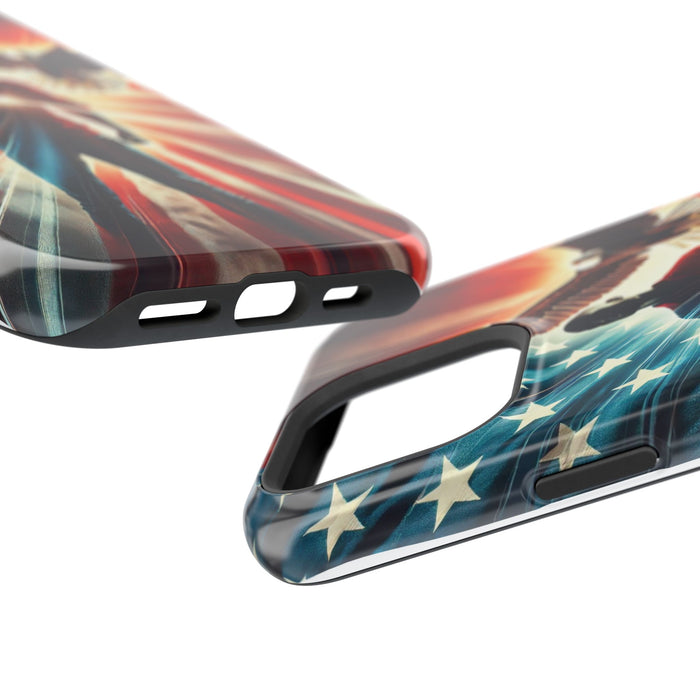 Magnetic Tough Phone Case with MagSafe Compatibility - Proud American Design Edition