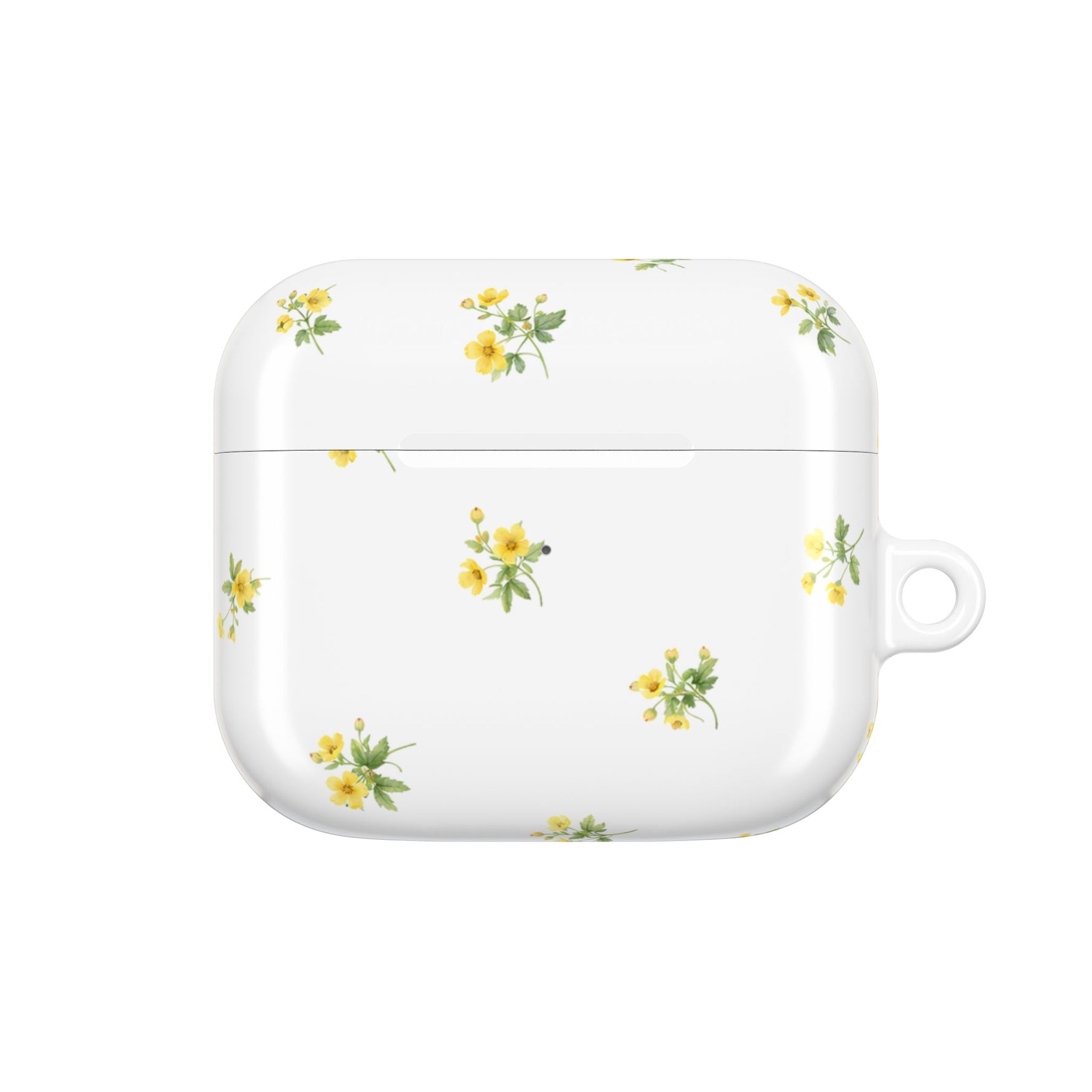 AirPods Case, French Petite Yellow Floral Protective Cover