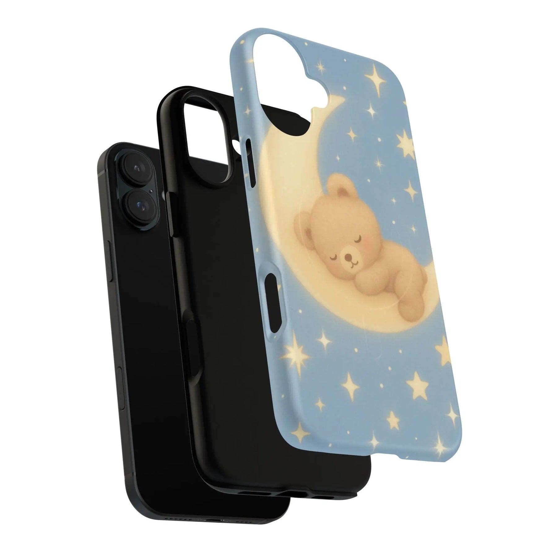 Sleepy Teddy Bear & Stars iPhone Case with MagSafe  Shamo's