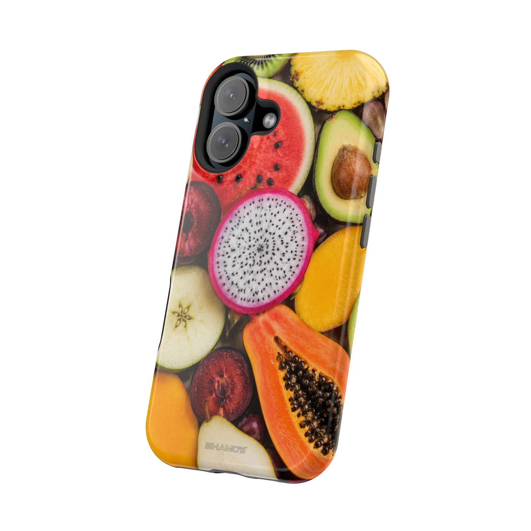 Tropical Fruit Magnetic Impact-Resistant Phone Case with MagSafe