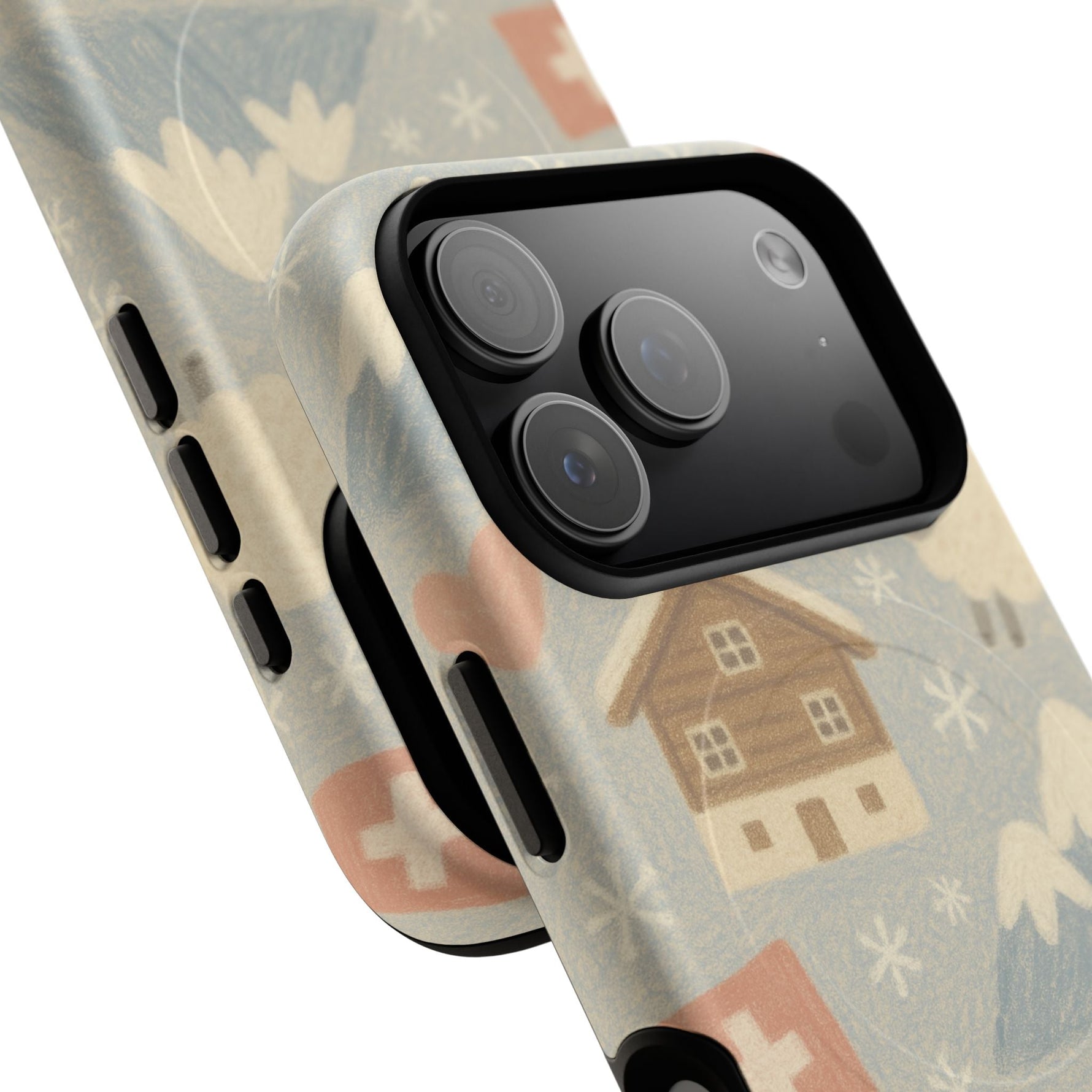 Swiss Chalet Sheep Pattern Tough MagSafe iPhone Case  Shamo's