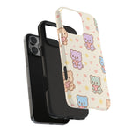 Cute Pastel Bear Impact Phone Case | Heart & Star Kawaii Pattern  Shamo's