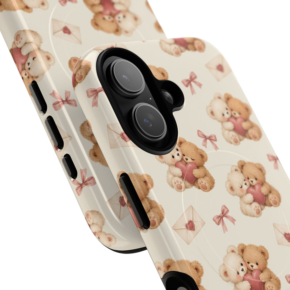 Telefoonhoesje met MagSafe met teddybeer verliefd