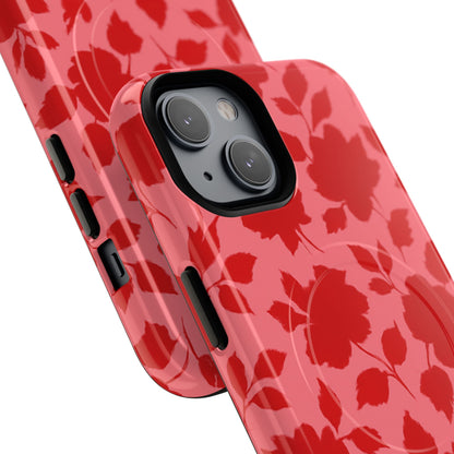 Red Floral Love iPhone Case (MagSafe compatible)