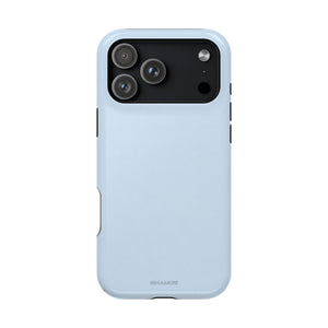 Cloud Blue Solid Color MagSafe Compatible Impact-Resistant iPhone Case - iPhone 17 Pro Max / Glossy - Shamo's
