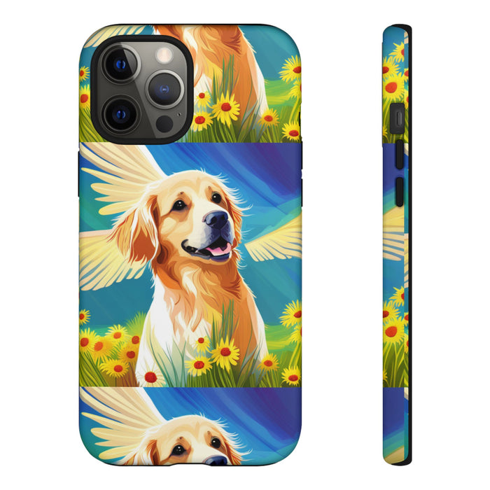 Tough Cases Golden Retriever with Wings Phone case