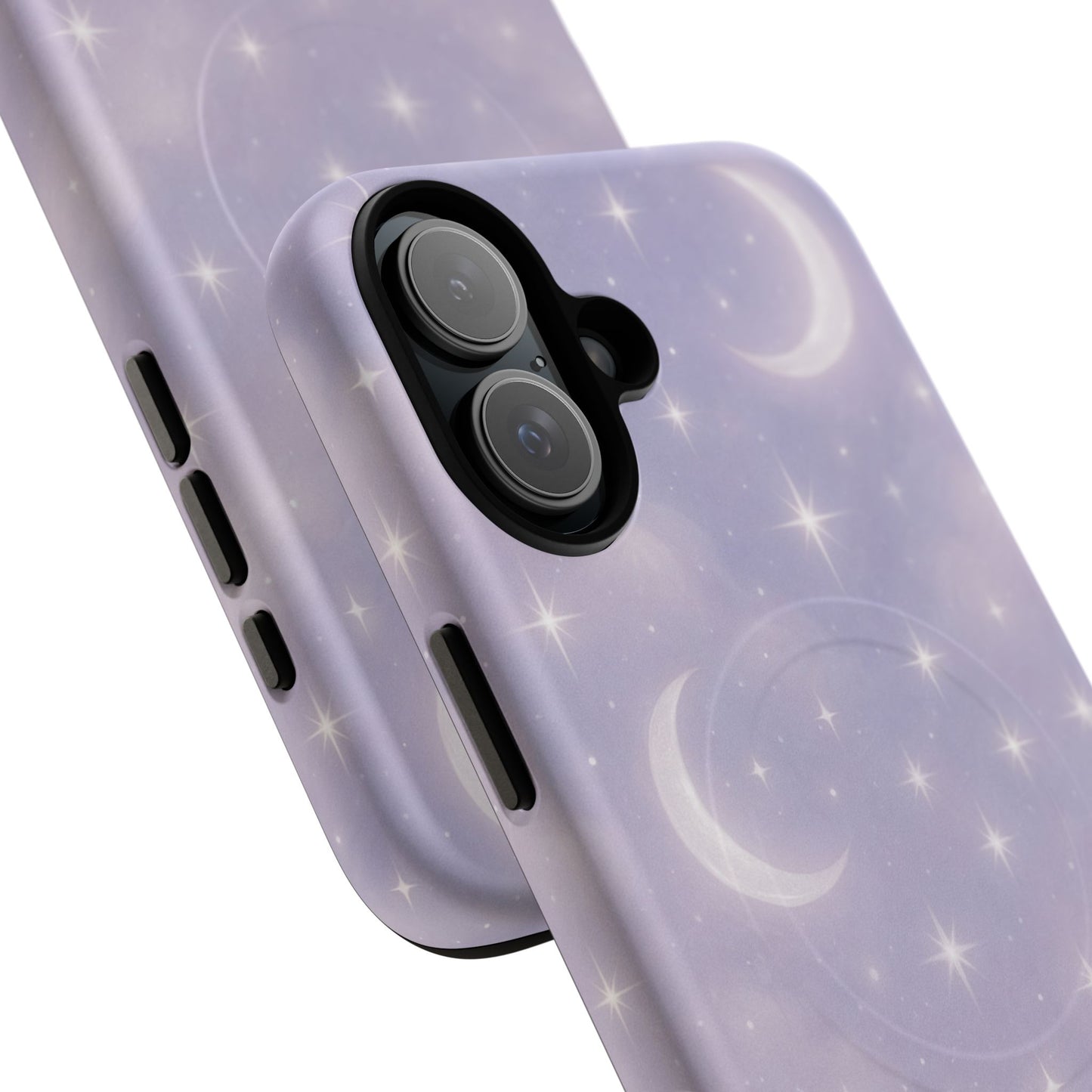Celestial Lavender iPhone Case — Moon & Stars MagSafe Compatible