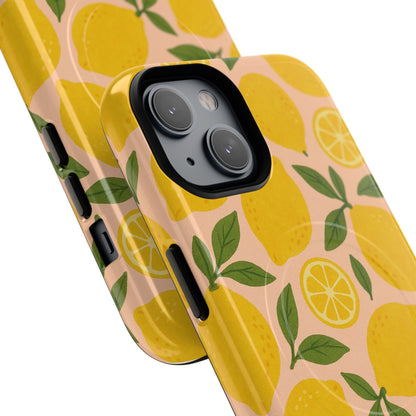 Lemon Fruit Design iPhone Case | MagSafe Compatible