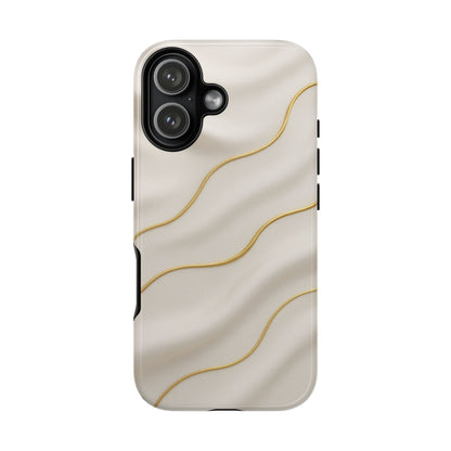 Elegant Gold Wave Tough iPhone Case