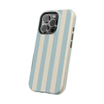 Blue Strips Pattern iPhone Case Compatible with MagSafe - Shamo's