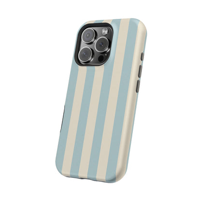 Blue Strips Pattern iPhone Case Compatible with MagSafe