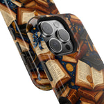 Vintage Books & Graduation Caps MagSafe Phone Case, Impact-Resistant Graduation Gift - iPhone 17 / Glossy - Shamo's