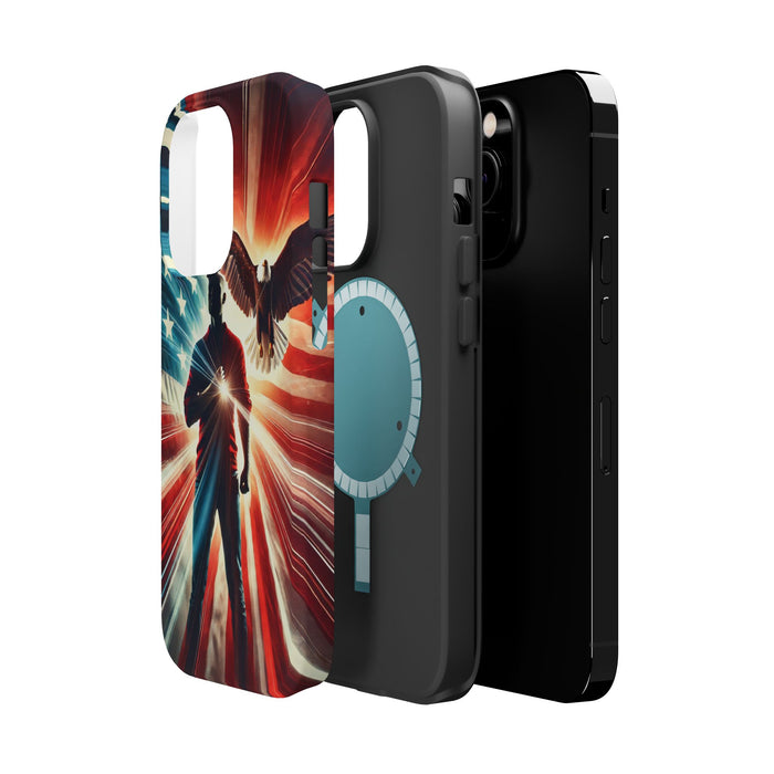 Magnetic Tough Phone Case with MagSafe Compatibility - Proud American Design Edition