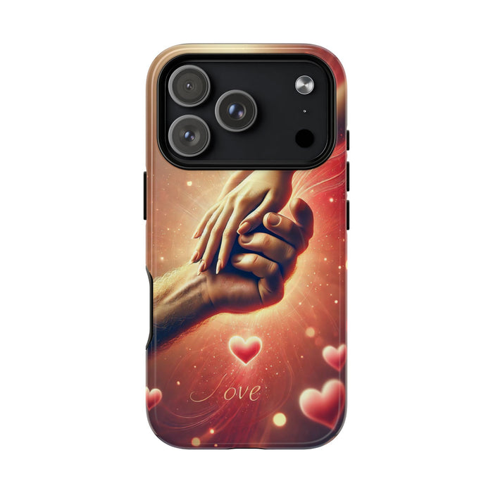 Magnetic Phone Case - Hands in Love Design - Compatible with MagSafe