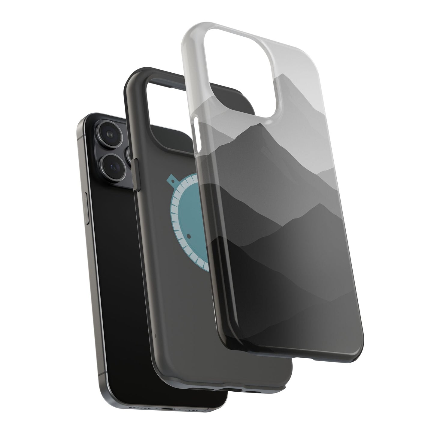 Monochrome Mountain Design iPhone Case | MagSafe  Shamo's