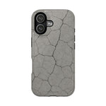 Cracked Concrete Texture iPhone Case with MagSafe compatibility