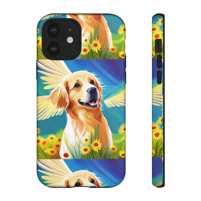 Tough Cases Golden Retriever with Wings Phone case