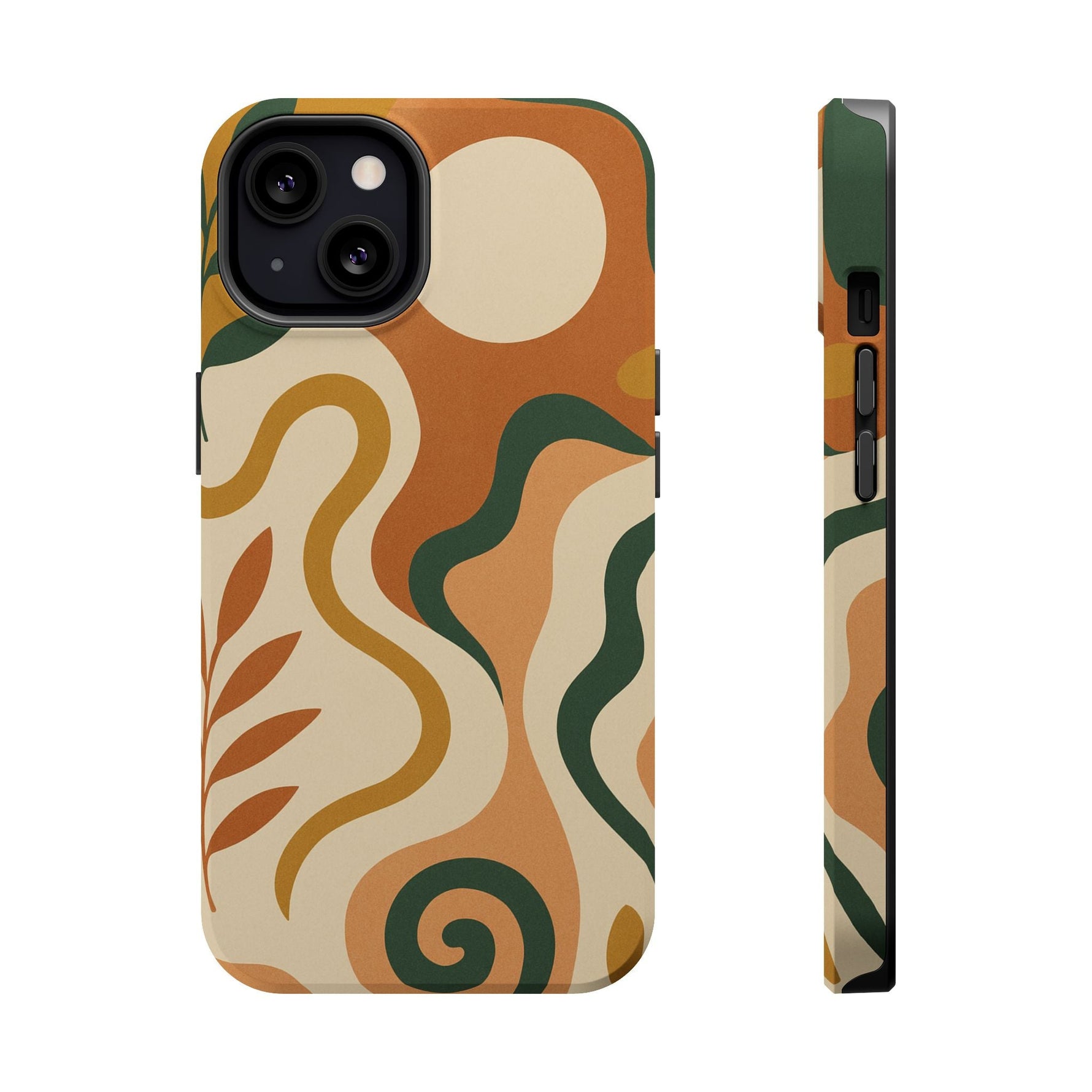 Abstract Earth-Tone Impact iPhone Case — MagSafe  Shamo's