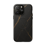 Black & Gold Marble iPhone Case with MagSafe - Shamo's