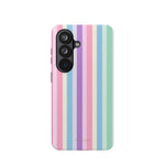 Pastel Stripe MagSafe Compatible Magnetic Impact-Resistant Phone Case - Samsung Galaxy S26 / Glossy - Shamo's