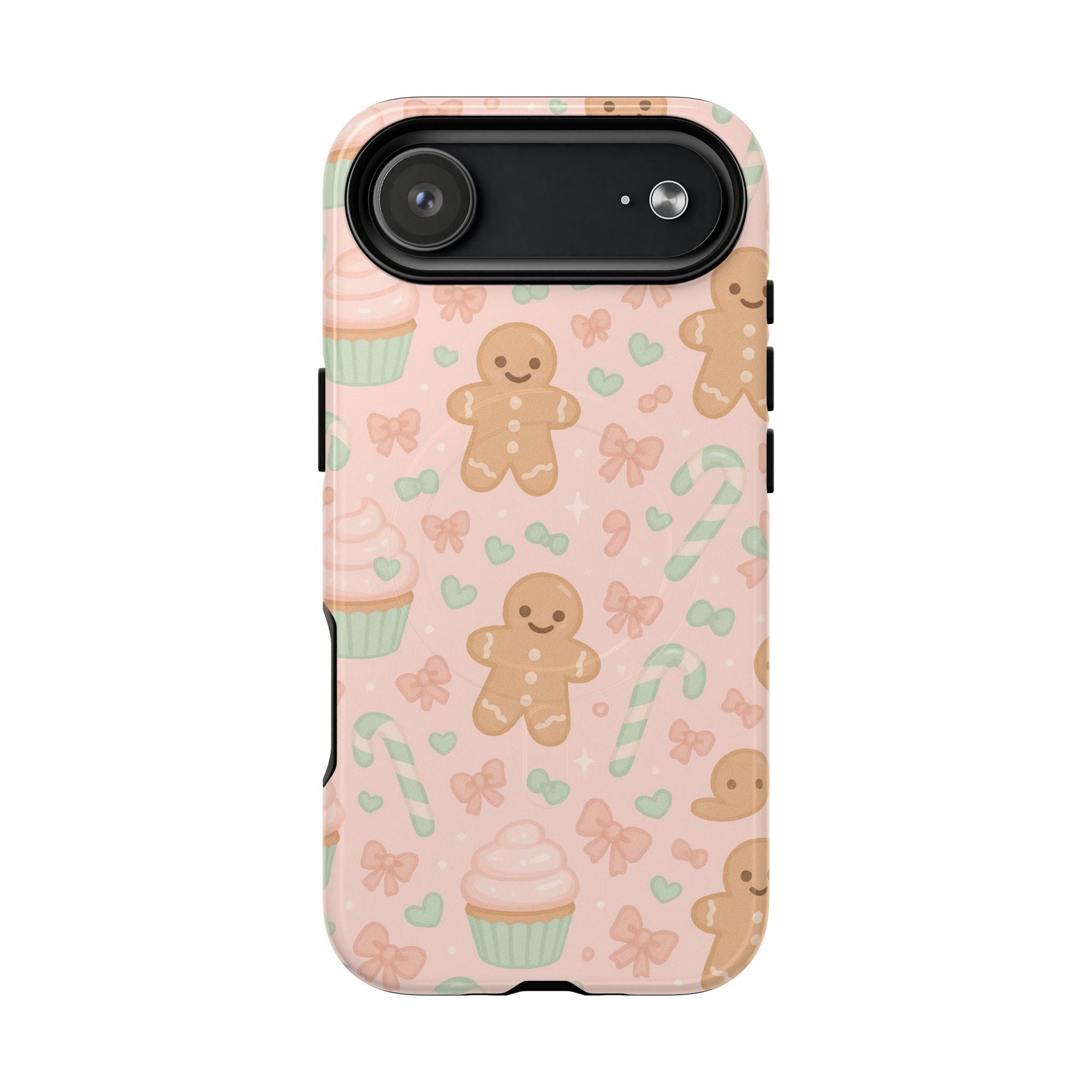 Gingerbread Candy Holiday Tough iPhone Case | compatible with MagSafe  Shamo's iPhone 17 Air / Glossy