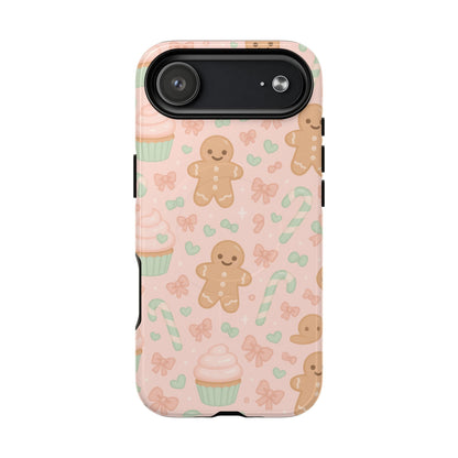 Gingerbread Candy Holiday Tough iPhone Case | compatible with MagSafe