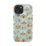 Winter Gingerbread Village Holiday Theme iPhone Case with MagSafe compatibility  Shamo's iPhone 15 / Matte