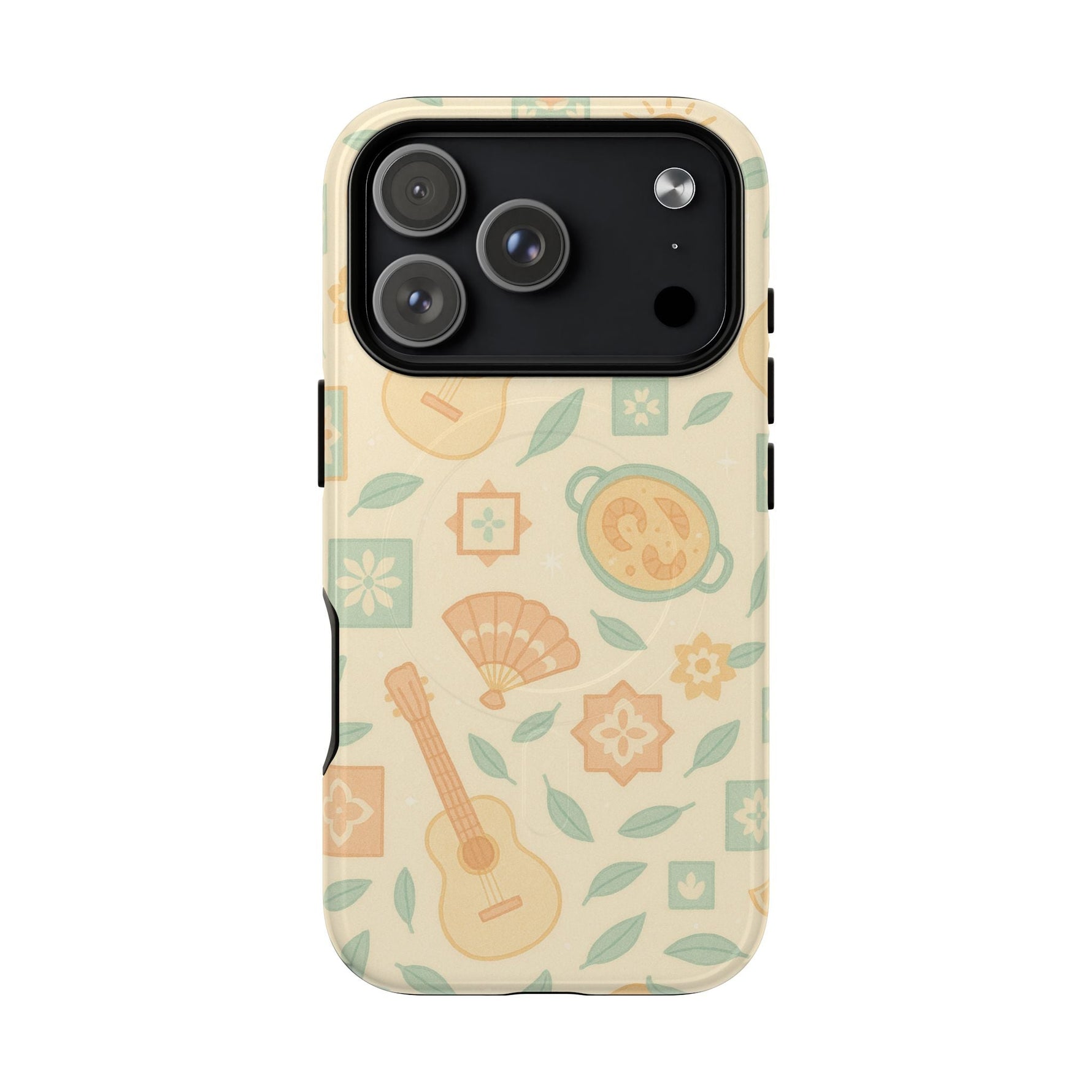 Spain hand-drawn Floral Summer Beach Vibes iPhone Case with MagSafe  Shamo's iPhone 17 Pro / Glossy