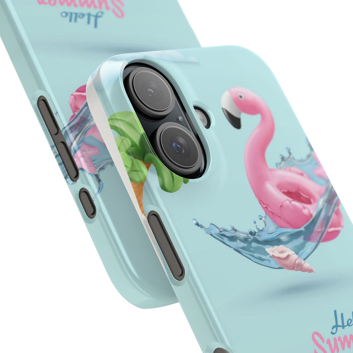 Slim Phone Cases with Hello Summer design