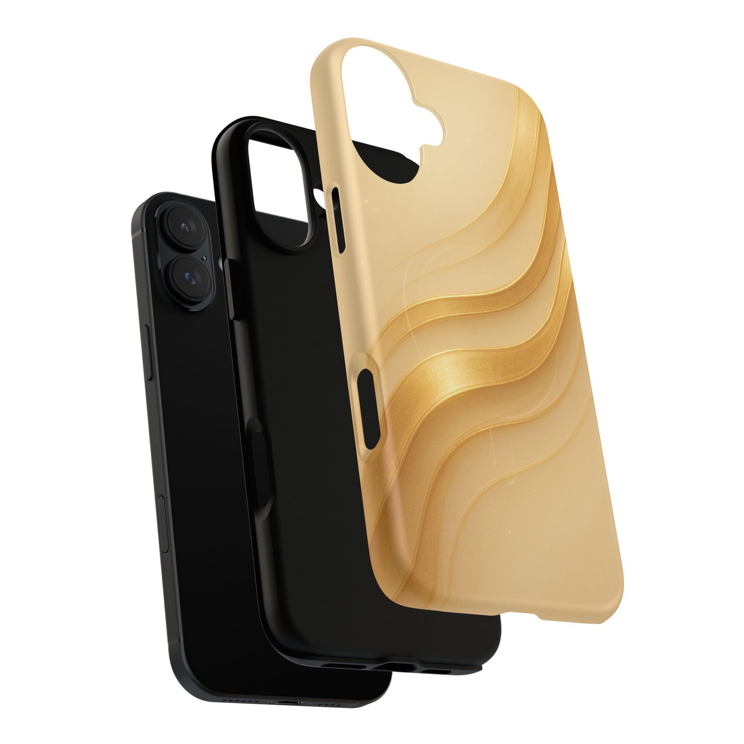Luxury Series Golden Aura iPhone Case compatible with MagSafe