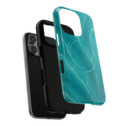 Ocean Aura Marble iPhone Case — MagSafe Compatible
