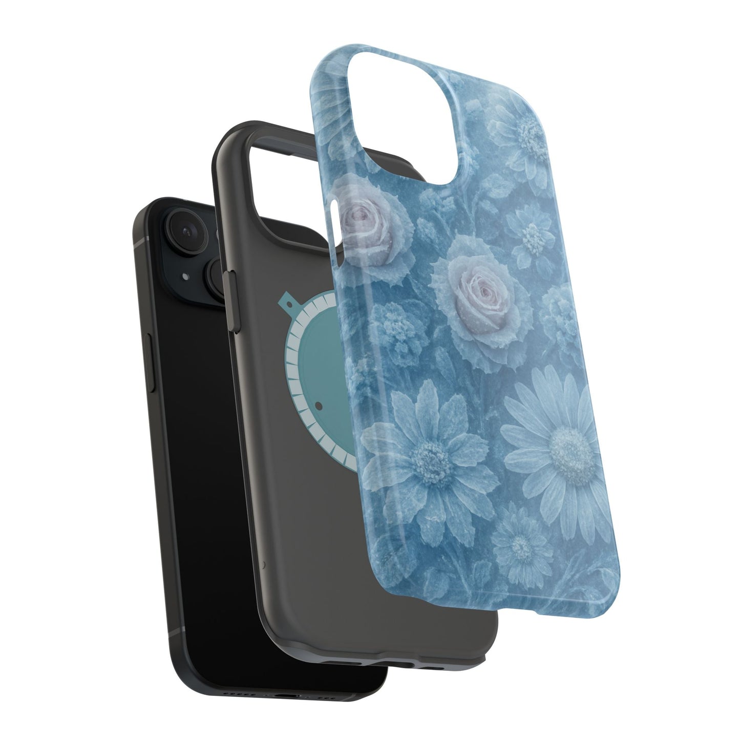 Frozen Beauty Floral Rose iPhone Case | MagSafe compatible  Shamo's