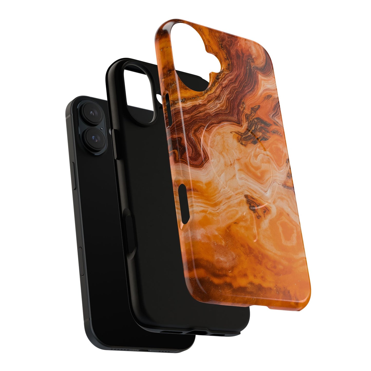 Amber Agate Marble iPhone Case — compatible with MagSafe